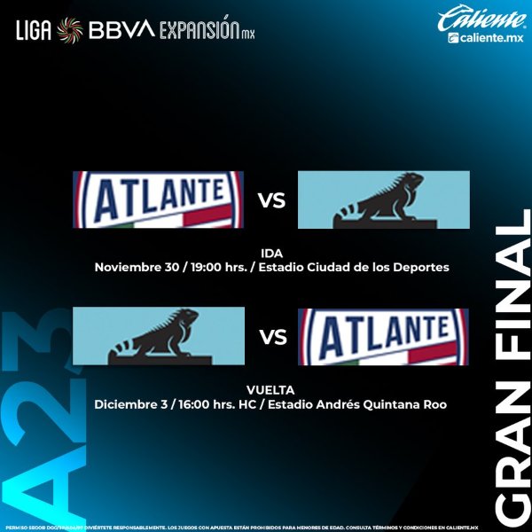 Atlante y Cancún FC disputarán la serie por el título
