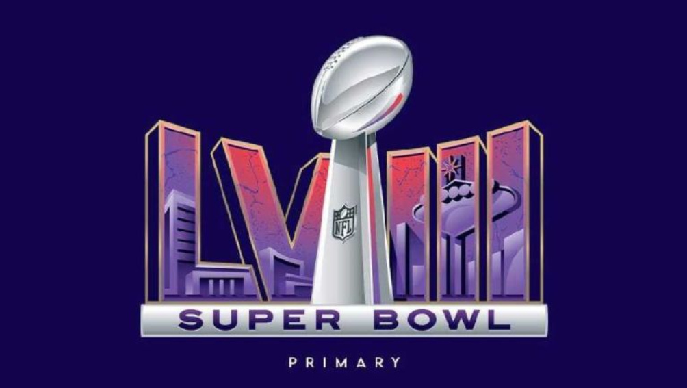 Logo Super Bowl LVIII en Las Vegas