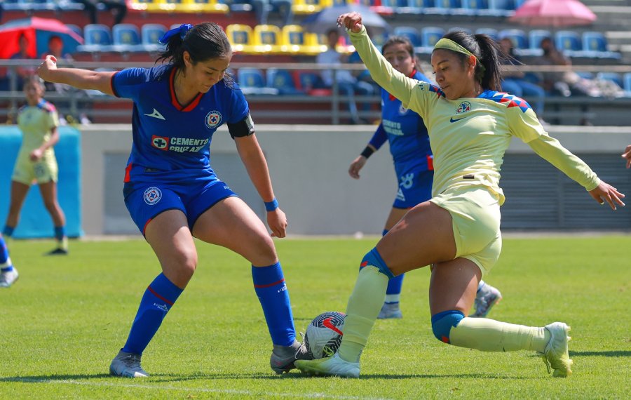 Duelo entre Cruz Azul y América Femenil Sub 19