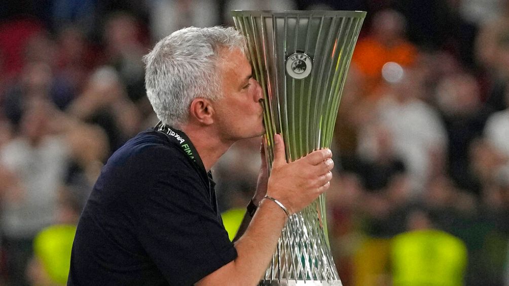 Mourinho cuando ganó la Europa League