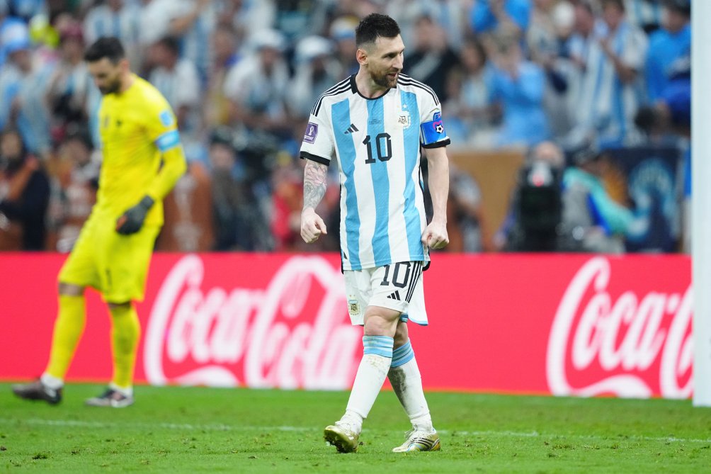 Messi durante la Final del Mundial de Qatar 2022