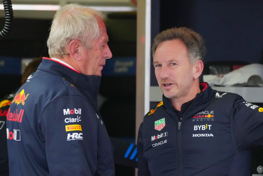Helmut Marko y Christian Horner en el Gran Premio de Australia