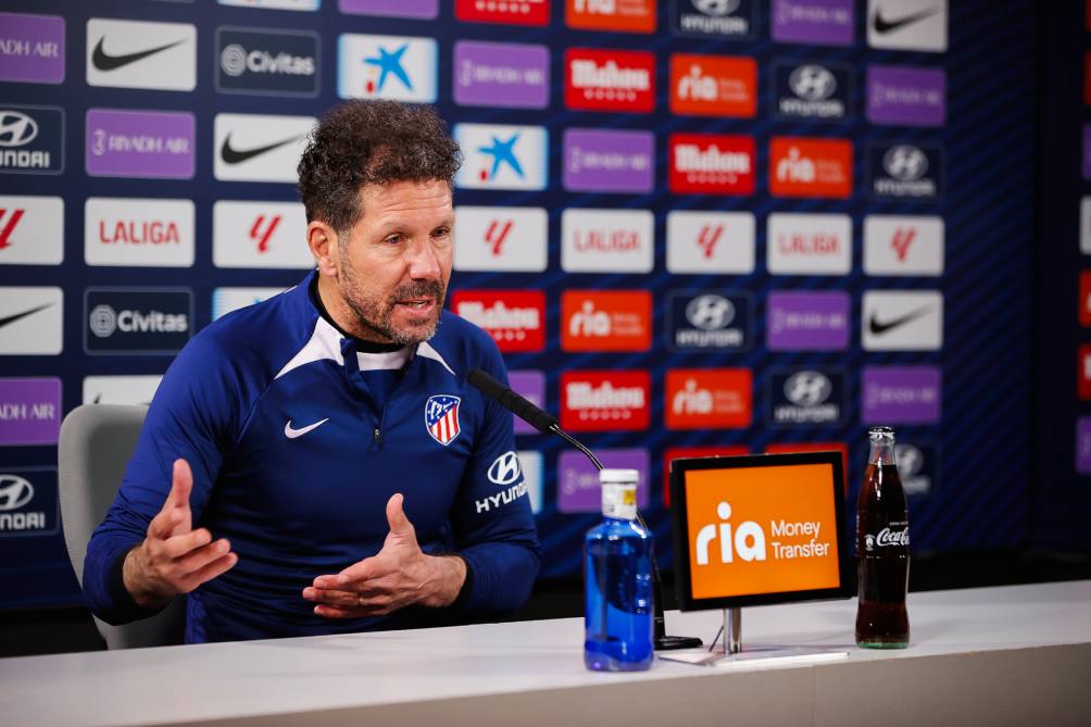 Simeone en conferencia de prensa previo al juego ante Villarreal 