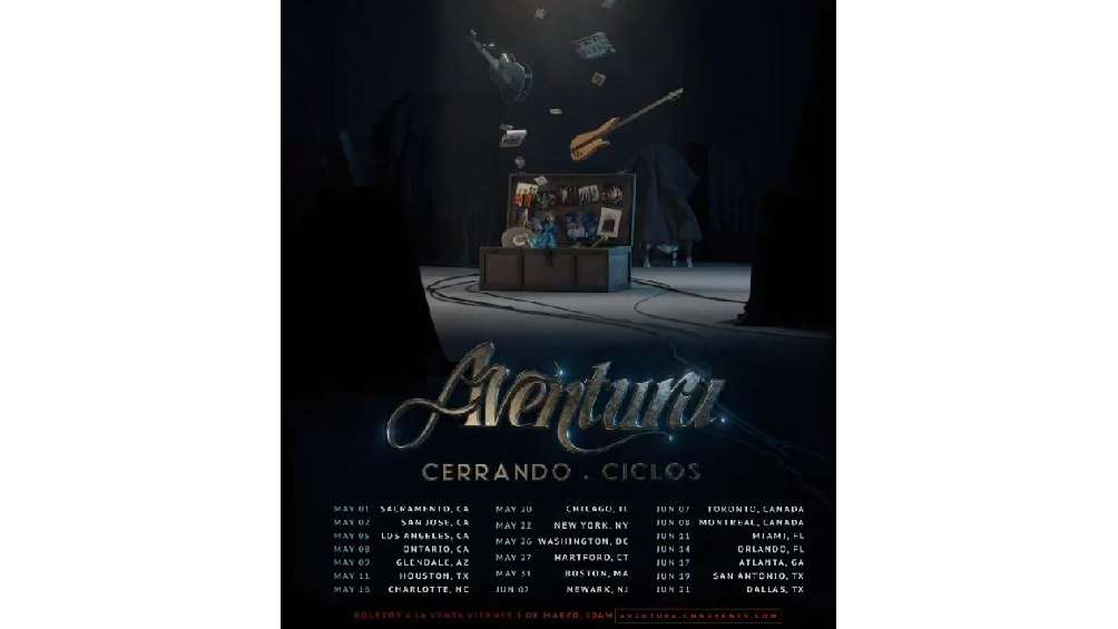 La gira de Romeo Santos y 'Aventura' ofrecerá conciertos en Estados Unidos. 