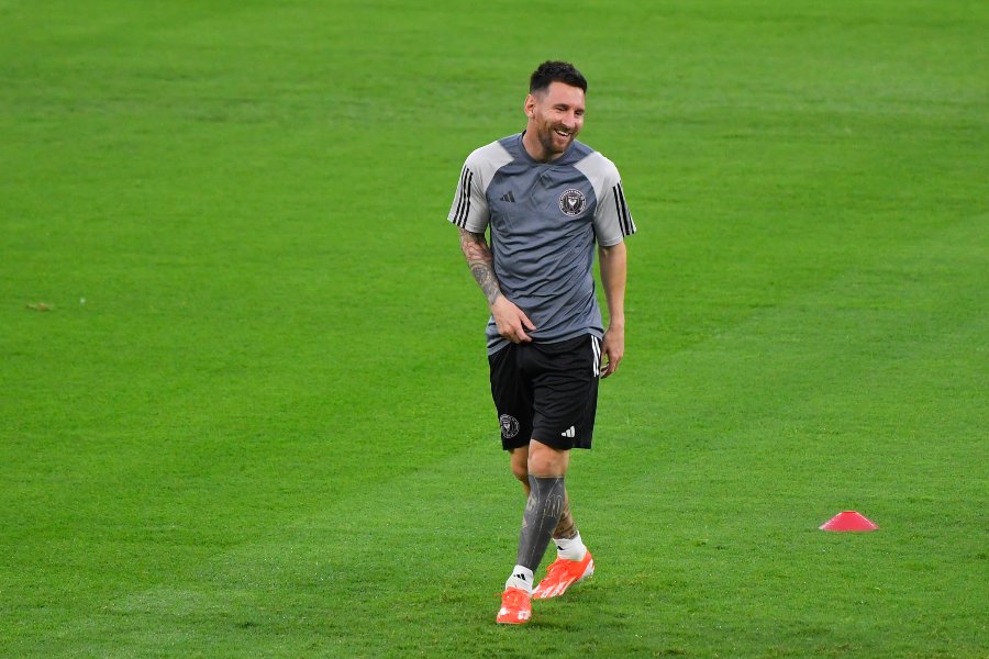 Lionel Messi entrenando en México