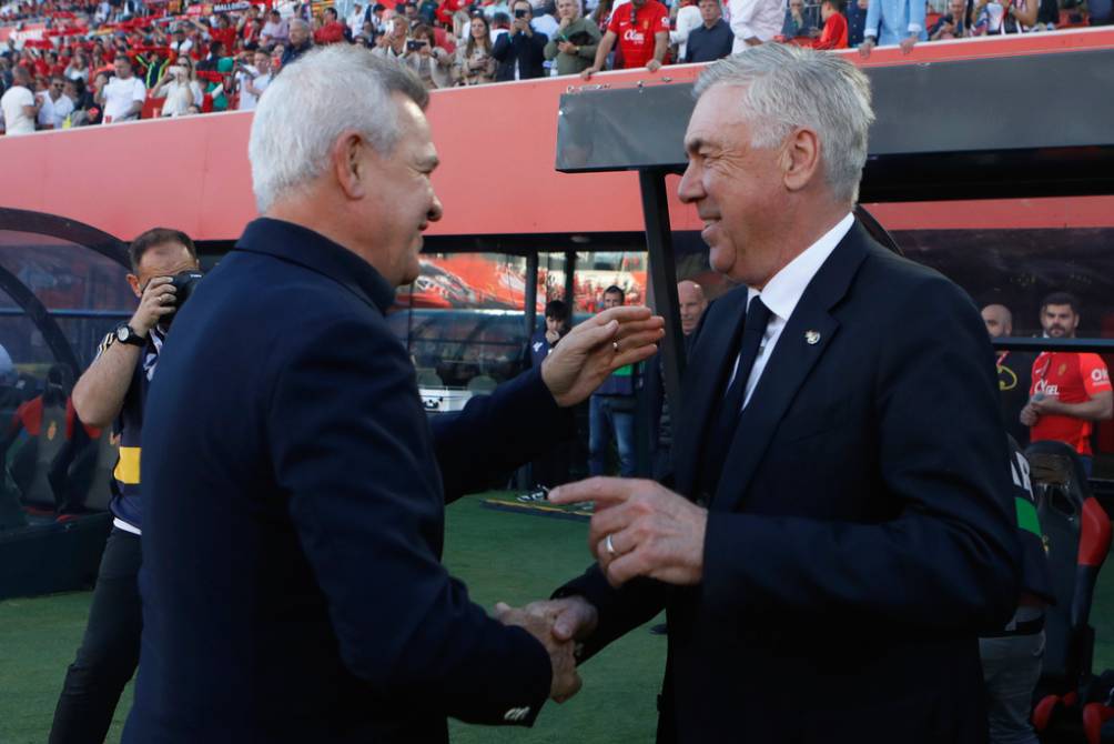 Javier Aguirre y Carlo Ancelotti, entrenadores de LaLiga