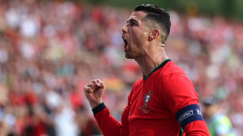 Cristiano Ronaldo festeja un gol