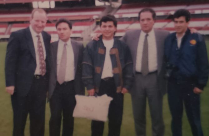Entrevista a García Aspe en el Estadio de River Plate