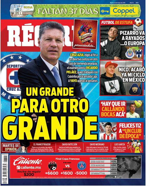 Cruz Azul eligió a Ricardo Peláez como su director deportivo