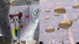 Jordania lanza desde el aire dulces y juguetes en Gaza ¡Checa las imágenes!