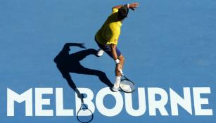 Djokovic es retratado en Melbourne, Australia