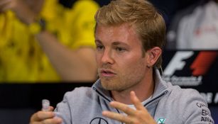 Nico Rosberg, durante la conferencia de pilotos previa al GP de Mónaco