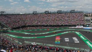 Vista de la pista durante el Gran Premio de México 2016 