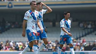 Jugadores de Puebla en el juego contra Pumas del Clausura 2017