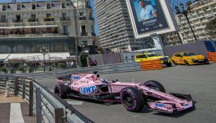Checo realiza las pruebas en el circuito de Mónaco 