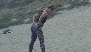 Ronda Rousey corre en la arena de Malibu