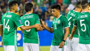 Jugadores mexicanos después de un partido en Copa Oro