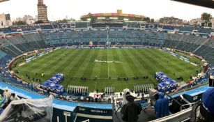 Imagen panorámica del Estadio Azul previo al duelo entre La Máquina y Rayados