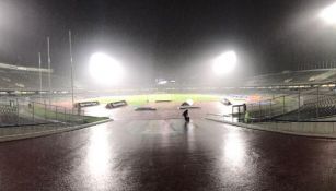 La fuerte lluvia se hizo presente en el Olímpico Universitario