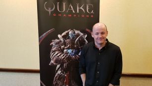 Tim Willits, posando para RÉCORD en la QuakeCon
