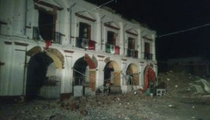 Daños en el Palacio Municipal de Juchitán