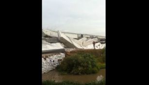 Puente colapsado de la Autopista Pirámides-Texcoco