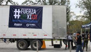 Camión en el que Rayados recolectó víveres para las víctimas del sismo  