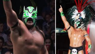 Gran Guerrero en una lucha en la Arena México