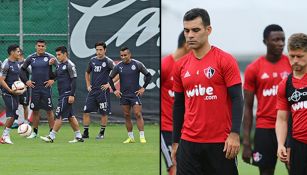 Imagenes de los jugadores de Chivas y Atlas en los entrenamientos de este 20 de septiembre