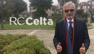 Jesús Martínez posa en las instalaciones del Celta