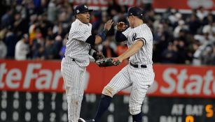 Castro y Aaron Judge celebran la victoria de Yankees 