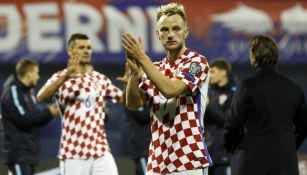 Rakitic aplaude tras el triunfo de Croacia 
