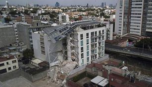 El edificio en Zapata 56 quedó totalmente destruido