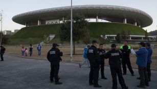 La policía estatal reforzó la seguridad en el Estadio Chivas
