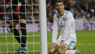 CR7 se lamenta en el juego del Real Madrid frente al Málaga