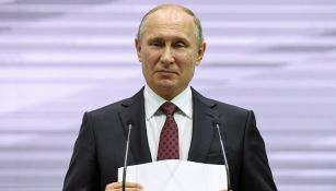 Vladimir Putin en una conferencia 