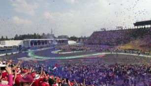 Celebración, durante el GP de México 2017 