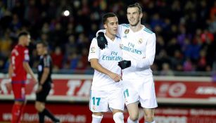 Bale festeja con Vázquez su anotación