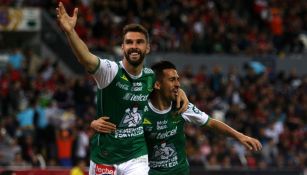 Mauro Boselli festeja su primer gol en el Clausura 2018  