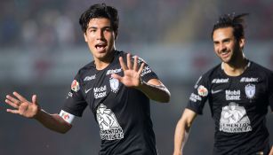 Erick Gutiérrez celebra el gol del triunfo frente a Veracruz
