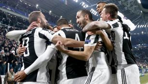 Juventus celebra una anotación contra Tottenham 