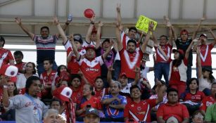 Aficionados de Veracruz en las gradas del Estadio Olímpico de la BUAP