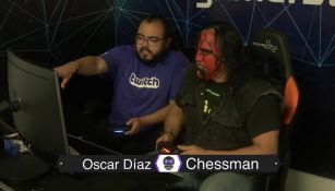 Chessman juega videojuegos con Oscar Díaz en Twitch