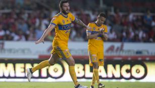 Gignac festeja gol contra Veracruz en la J10