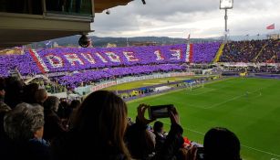 Mosaico de la Fiorentina en honor a Astori 