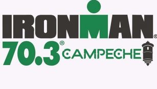 Logo oficial de la competencia Ironman 70.3 Campeche