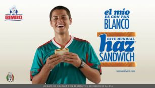 Javier Hernández protagoniza comercial de Bimbo