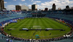 Vista desde las alturas del Estadio Azul previo a un partido 