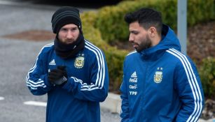 Sergio Agüero y Messi en una convocatoria de Argentina