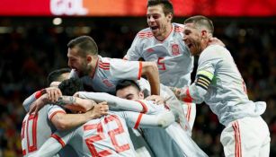 España celebra triunfo sobre Argentina
